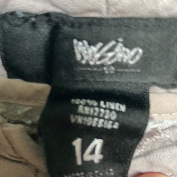 MOSSIMO linen light grey pants size 14 - Picture 4 of 6
